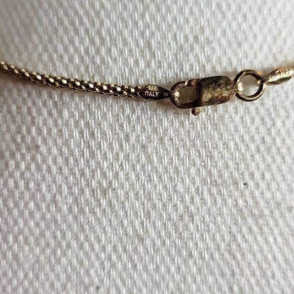 Silver Abalone Spiral Necklace – Sterling Silver – Coin Shape Shell - Picture 6 of 7